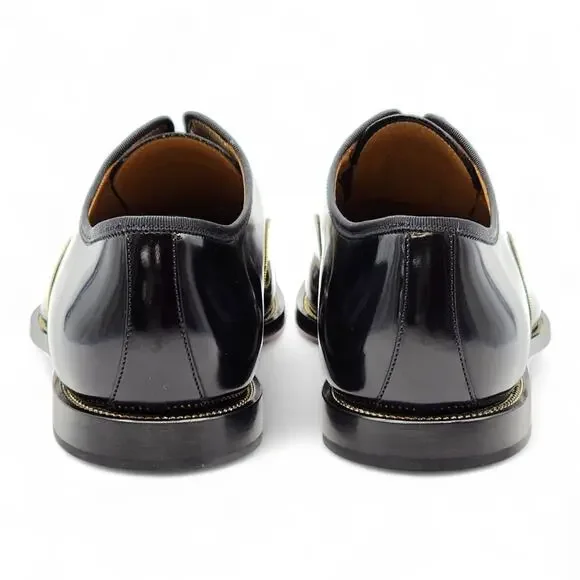 Christian Louboutin Alpha Male Patent Leather Oxford Shoes Black EU 42.5 US 9.5